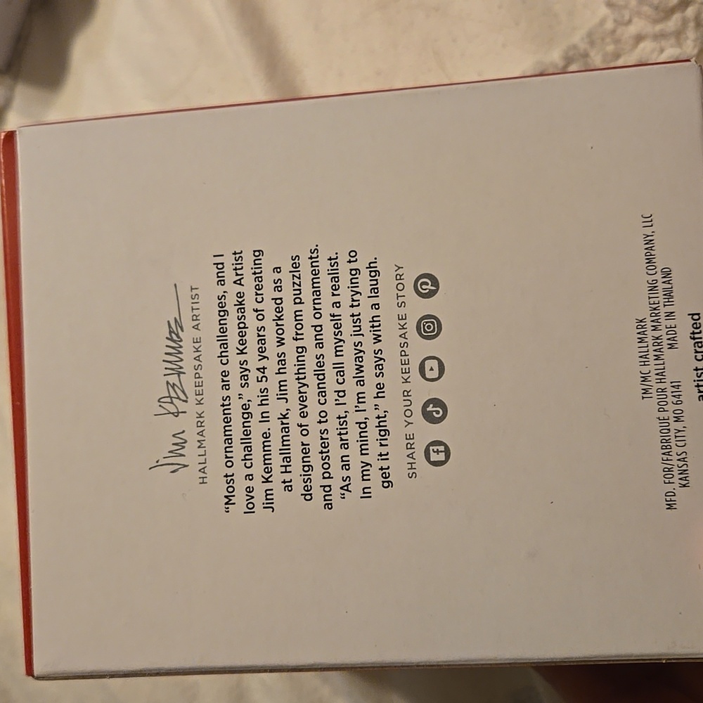 Hallmark Keepsake Frosty and Santa Ornament Snowman New - Picture 3 of 3